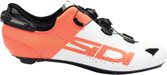 Sidi Shot 2S Pro Road Shoes - Men's White/Coral 42.5