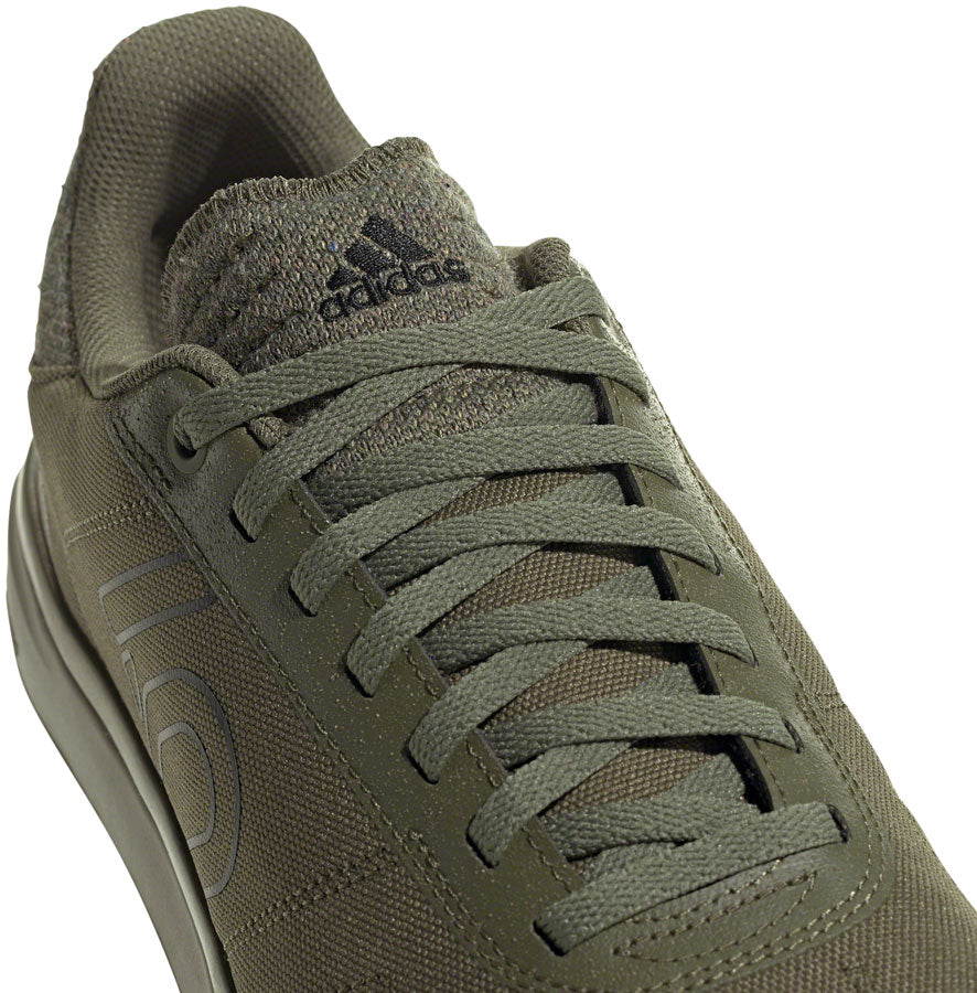 Five Ten Sleuth DLX Canvas Flat Shoes - Men's Focus Olive/Core BLK/Pulse Lime 7.5