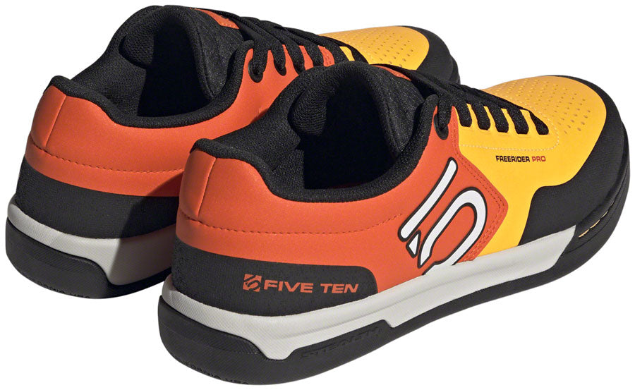 Five Ten Freerider Pro Flat Shoes - Men's Solar Gold/Ftwr White/Impact Orange 10.5