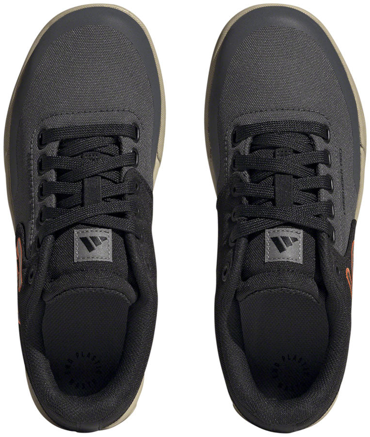 Five Ten Freerider Pro Canvas Flat Shoes - Women's Gray Six/Gray Four/Impact Orange 10.5