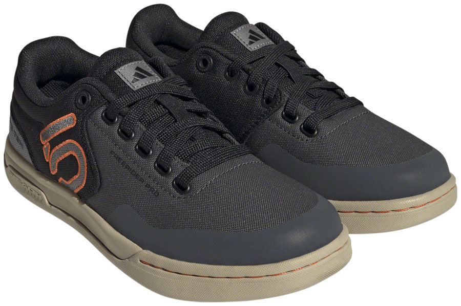 Five Ten Freerider Pro Canvas Flat Shoes - Women's Gray Six/Gray Four/Impact Orange 10.5
