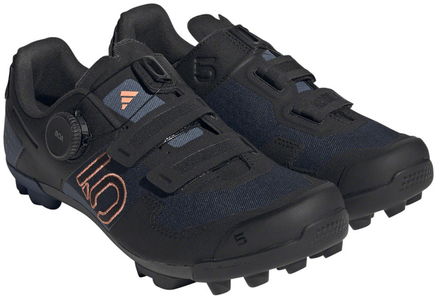 Five Ten Kestrel BOA Mountain Clipless Shoes - Women's Legend Ink/Core BLK/Coral Fusion 8