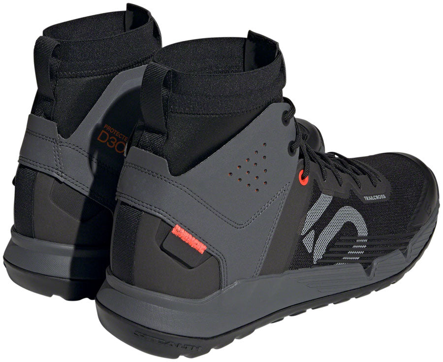 Five Ten Trailcross Mid Pro Flat Shoes - Men's Core BLK/Gray Two/Solar Red 8