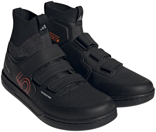 Five Ten Freerider Pro Mid VCS Flat Shoes - Men's Core BLK/Solar Red/Gray Three 12