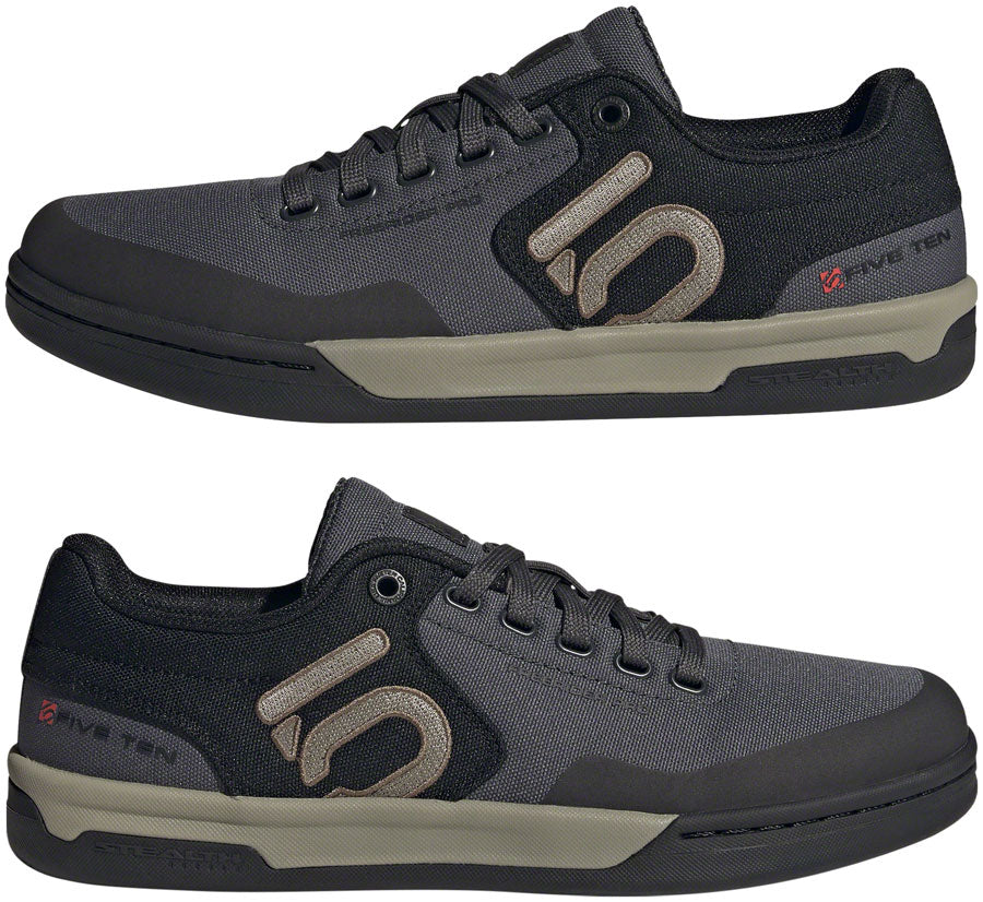 Five Ten Freerider Pro Canvas Flat Shoes - Men's Gray Six/Silver Pebble/Core BLK 6