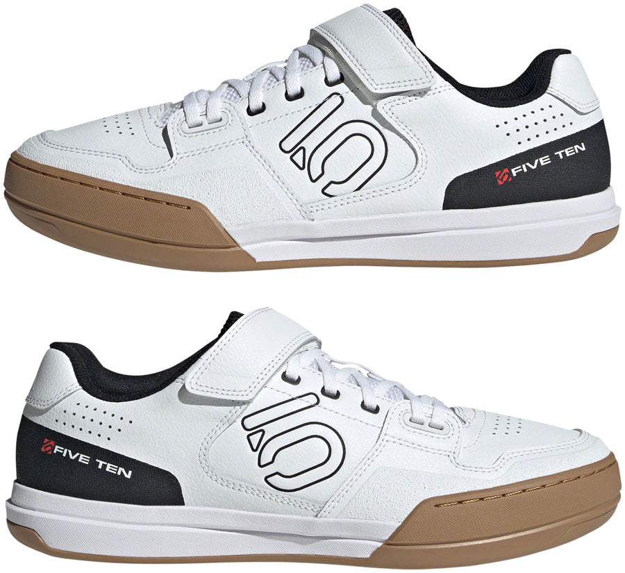 Five Ten Hellcat Mountain Clipless Shoes - Men's FTWR White/Core Black/Red 5