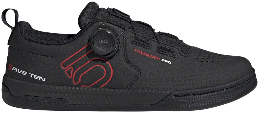 Five Ten Freerider Pro BOA Flat Shoes - Men's Core Black/Red/FTWR White 8.5