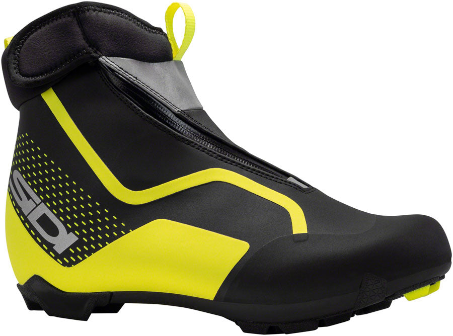 Sidi Algor Primaloft Cycling Boots - BLK/YLW Fluorescent Size 45 Millenium Fit