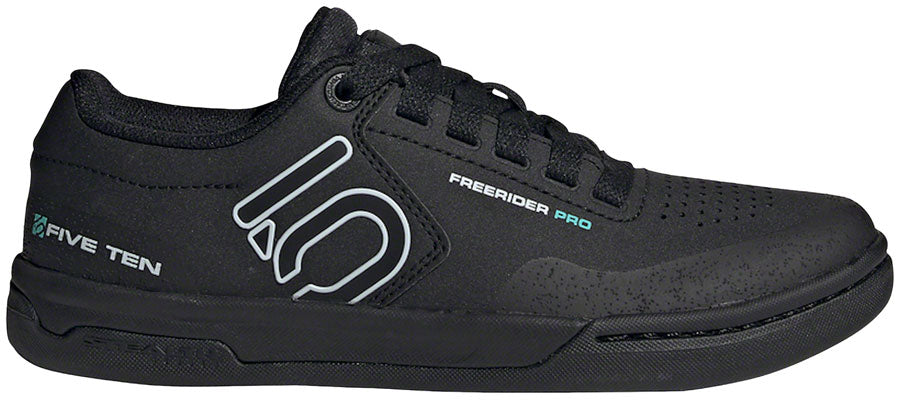 Five Ten Freerider Pro Flat Shoes - Women's Core BLK / Crystal White / Acid Mint 10.5