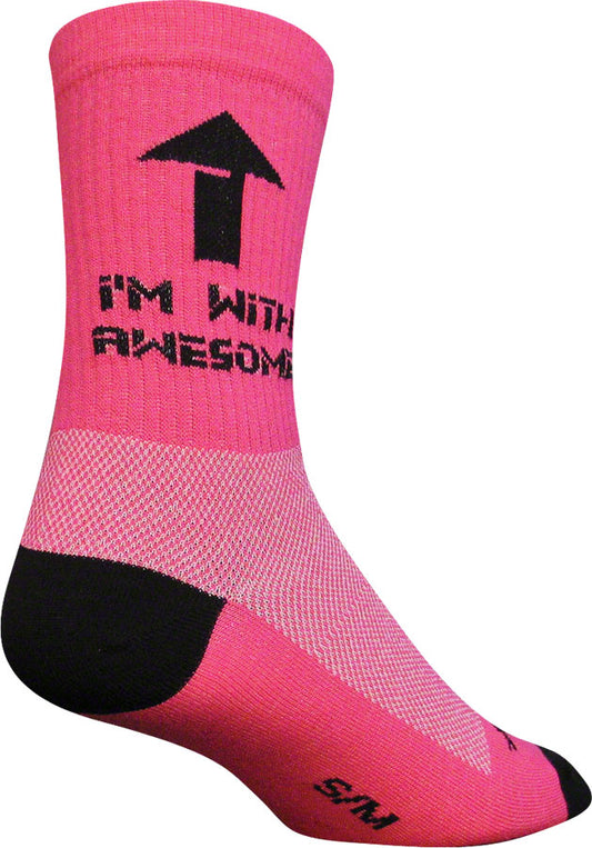 SockGuy Crew I'm With Awesome Socks - 6