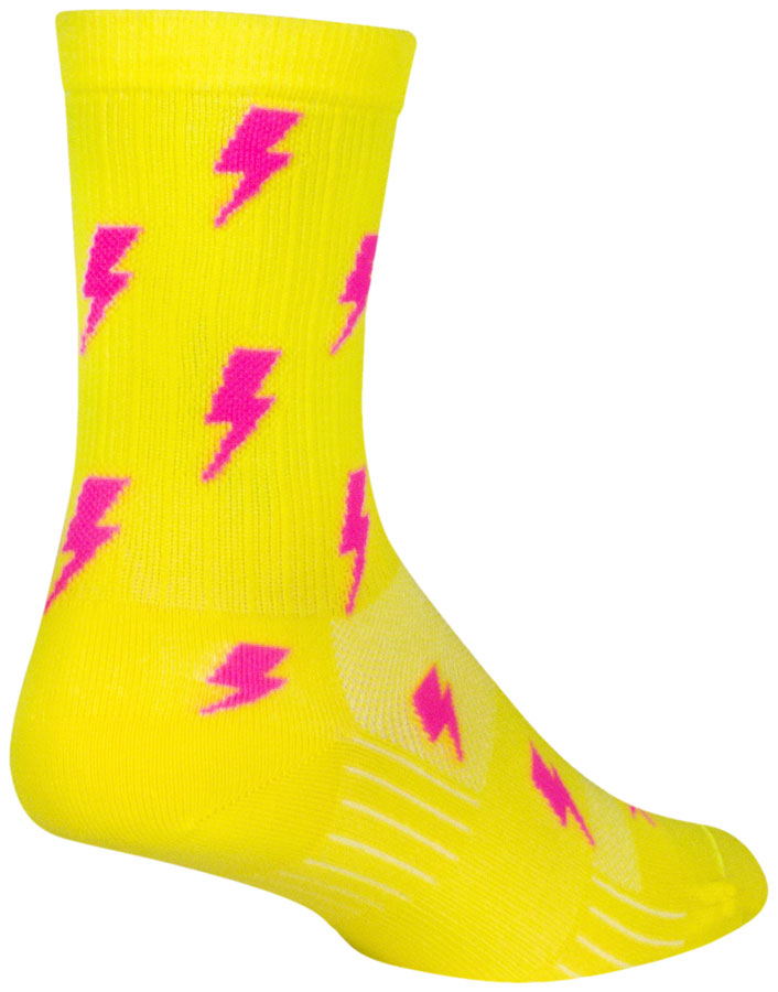 SockGuy SGX Lit Socks - 6" Yellow Small/Medium