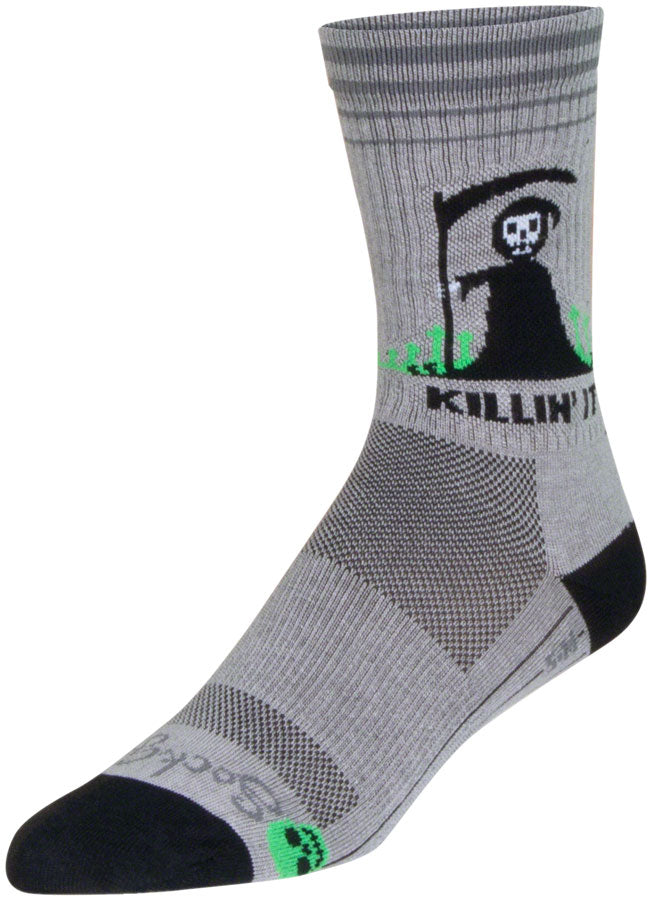 SockGuy Killin' It Crew Sock - 6" Small/Medium