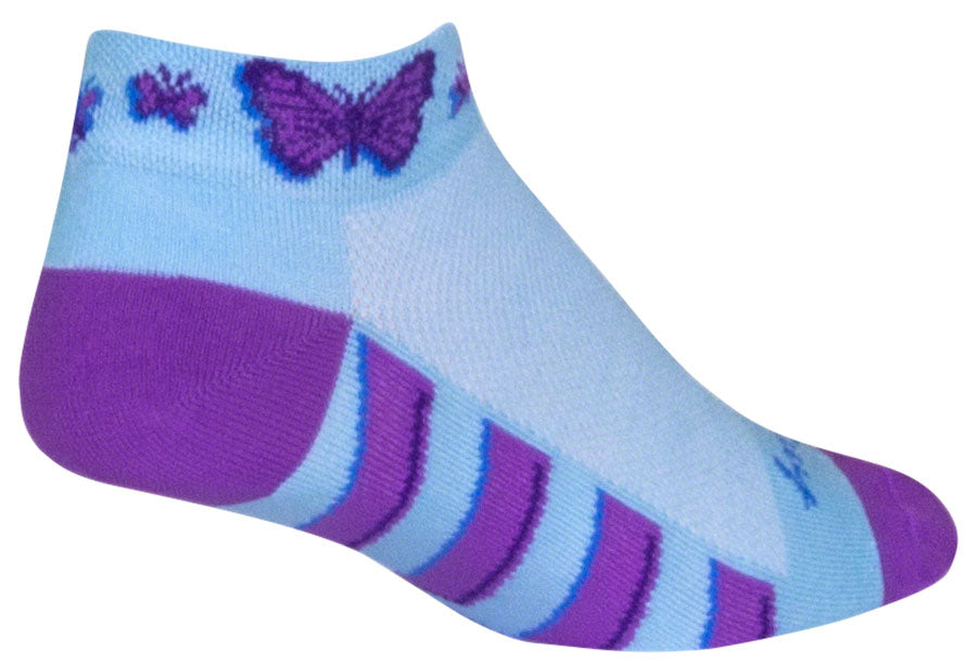 SockGuy Classic I Heart My Dog Socks - 1" Purple Small/Medium