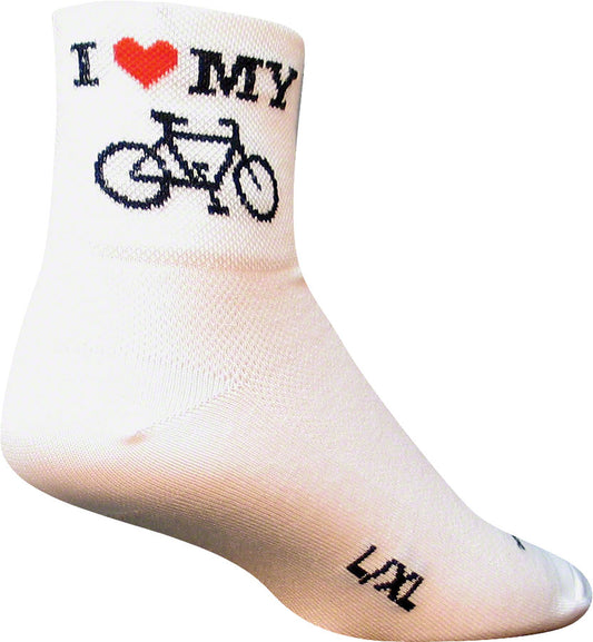SockGuy Classic I Love My Bike Socks - 3