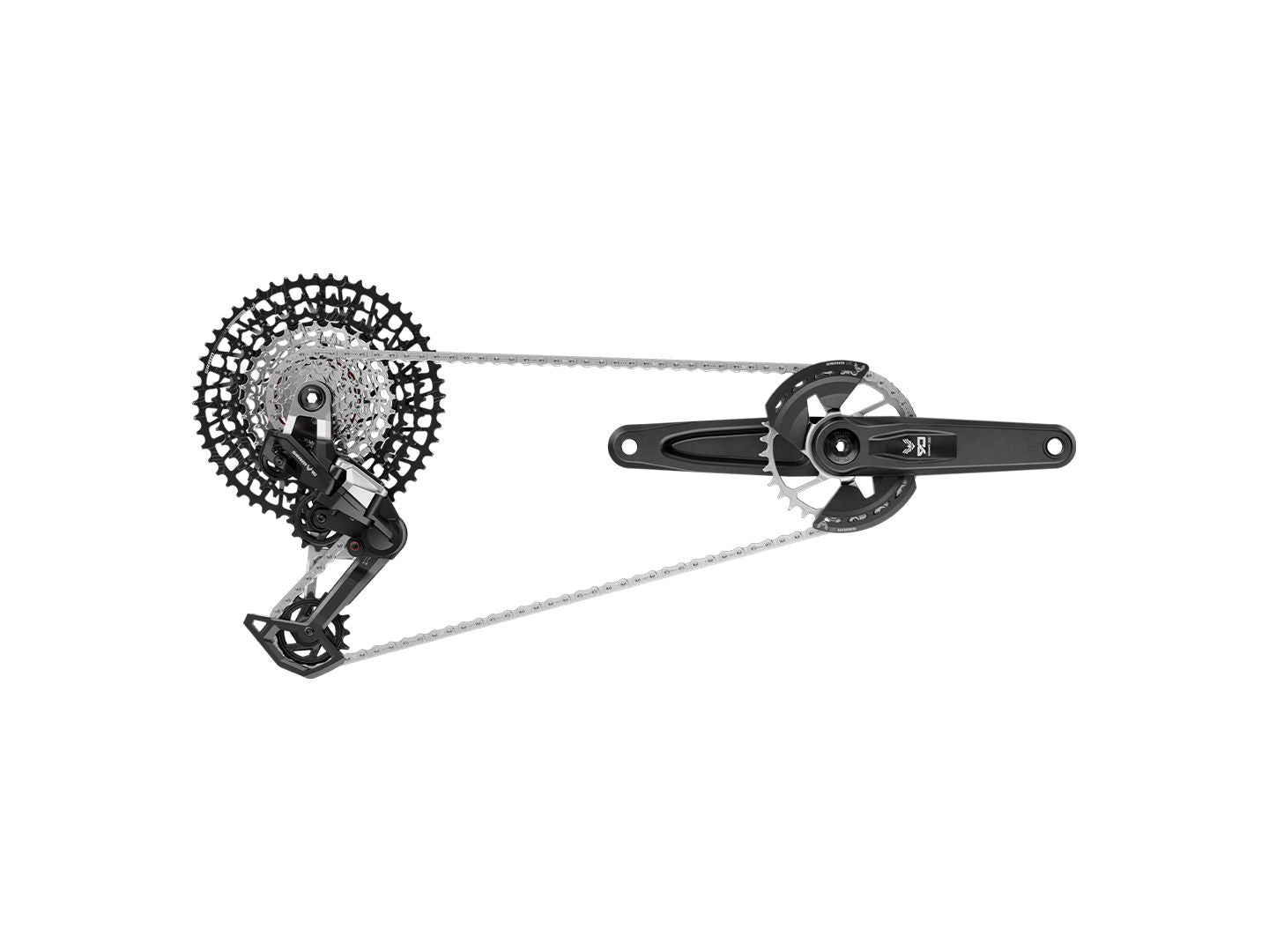 SRAM Eagle 90 T-Type Groupset - 170mm Wide Crank 32t Chainring Trigger Shifter 10-52t 12-Speed Cassette Rear Derailleur Chain