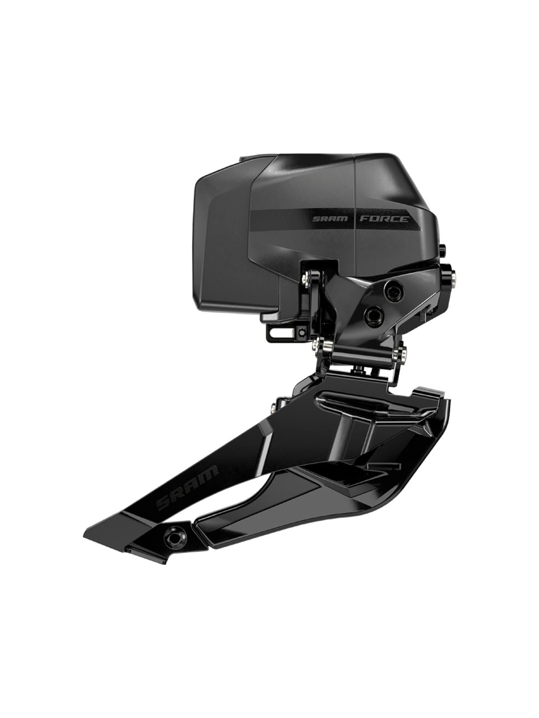 SRAM Force AXS Wide eTap Front Derailleur - 2x12-Speed Braze-On Battery Not Included Iridescent Gray D2