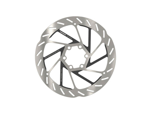 SRAM HS2 Disc Brake Rotor - 160mm 6-Bolt Rounded Silver/Black