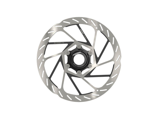 SRAM HS2 Disc Brake Rotor - 200mm Center Lock Rounded Silver/Black