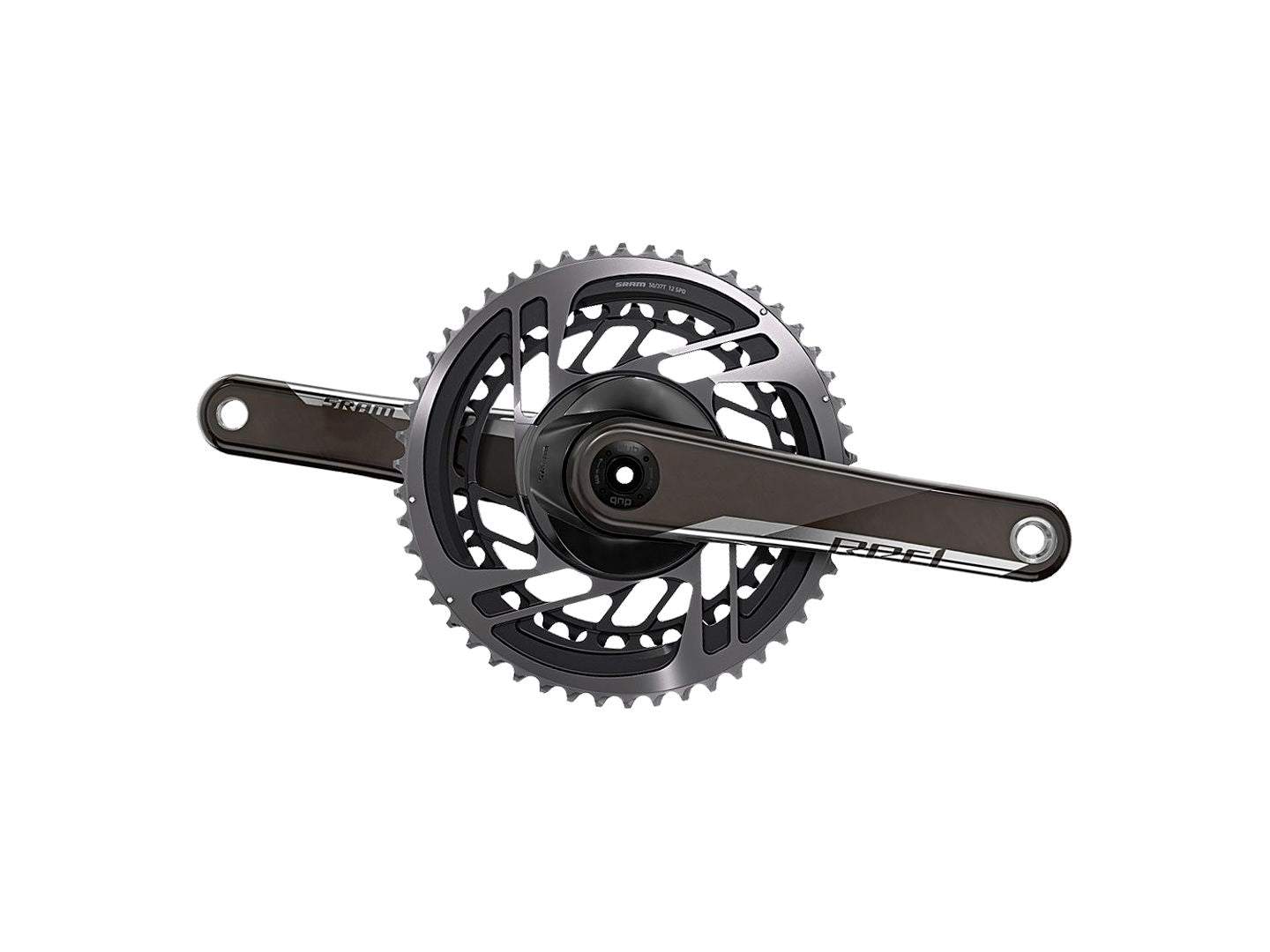 SRAM RED AXS Crankset - 175mm 12-Speed 46/33t Direct Mount DUB Spindle Interface Natural Carbon D1