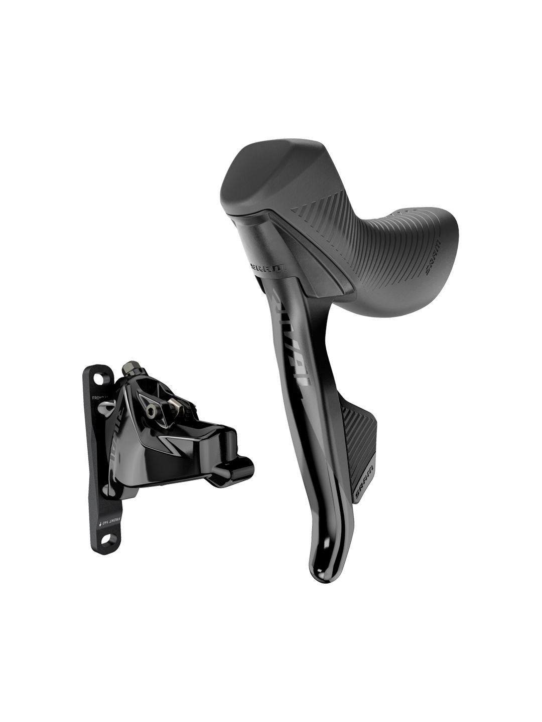 SRAM Rival eTap AXS HRD Shift/Brake Lever Hydraulic Disc Caliper - Left/Front Flat Mount 20mm Offset 950mm Hose BLK D1