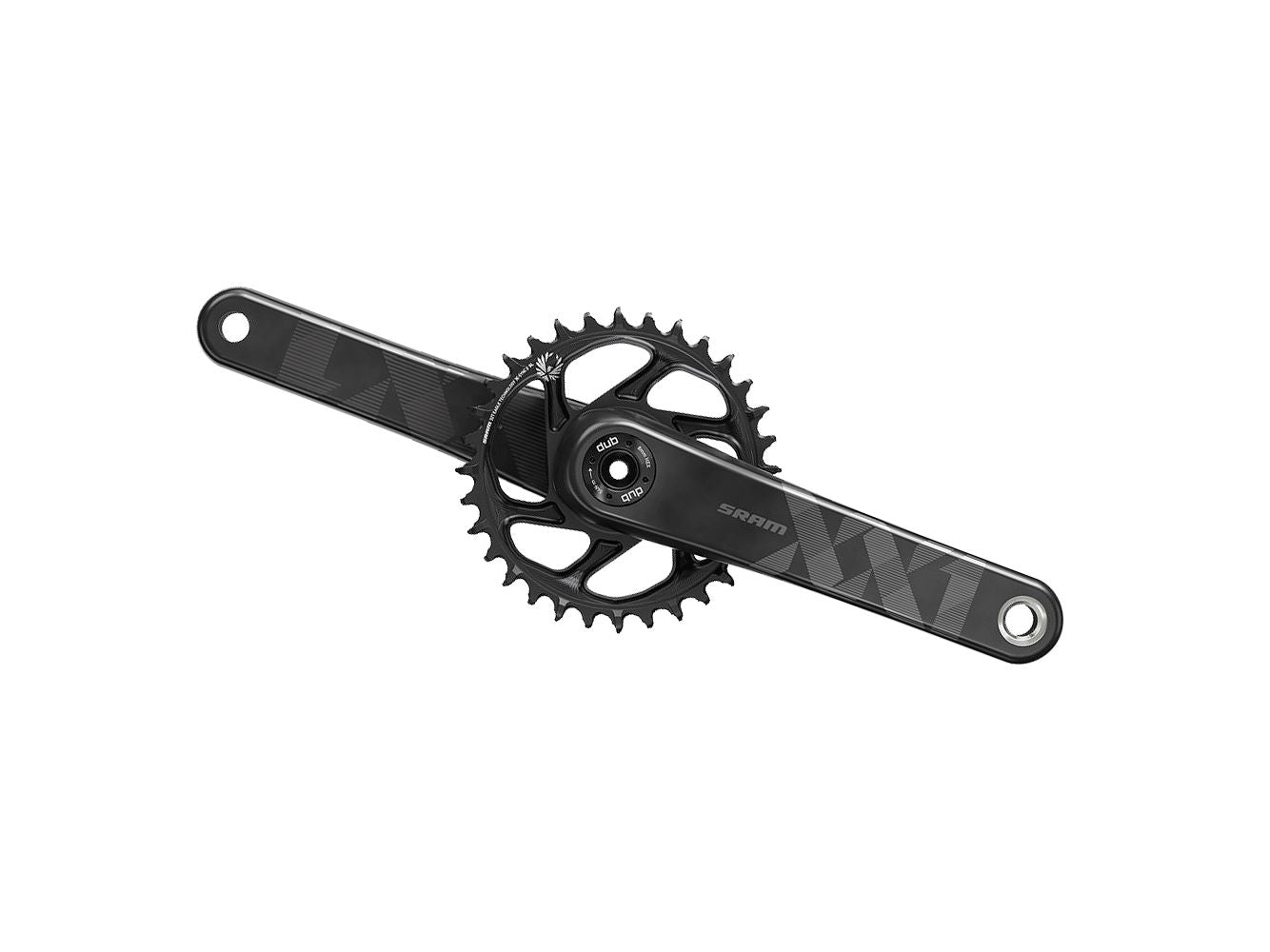 SRAM XX1 Eagle Carbon Boost Crankset - 175mm 12-Speed 34t Direct Mount DUB Spindle Interface BLK