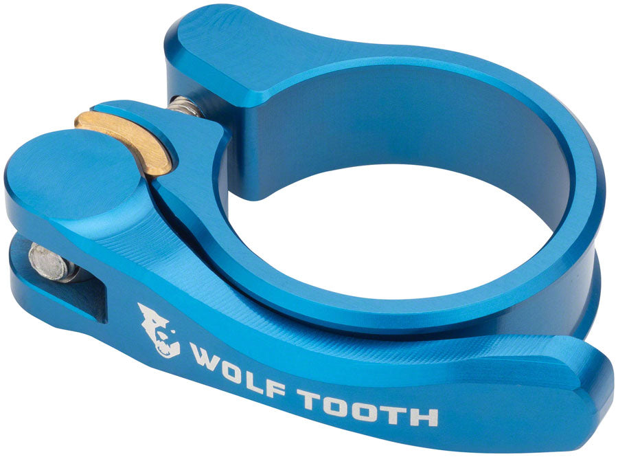 Wolf Tooth Components Quick Release Seatpost Clamp - 34.9mm QR Blue
