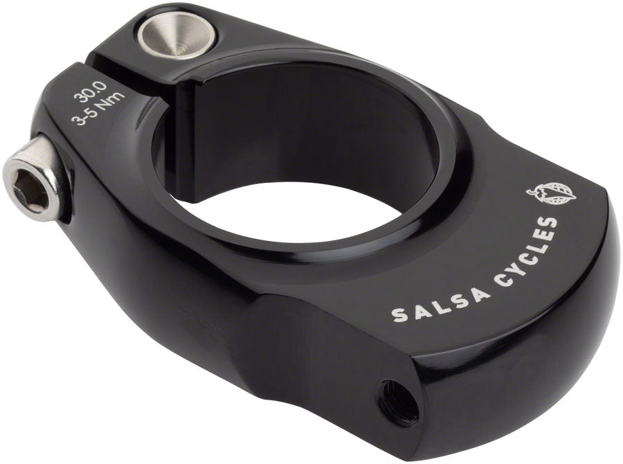 Salsa Rack-Lock Seatpost Clamp - 30.0mm Bolt-On Black