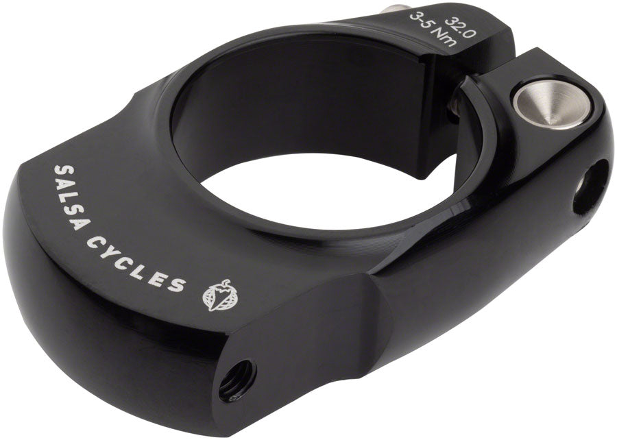 Salsa Rack-Lock Seatpost Clamp - 32.0mm Bolt-On Black