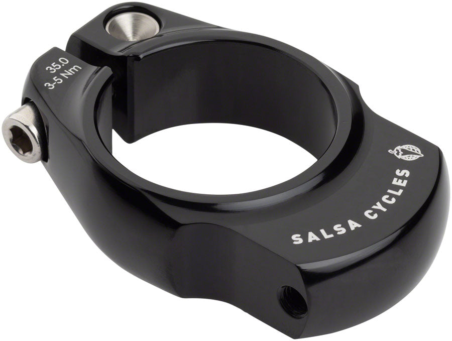 Salsa Rack-Lock Seatpost Clamp - 35.0mm Bolt-On Black