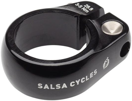 Salsa Lip-Lock Seatpost Clamp - 28.8mm Bolt-On Black