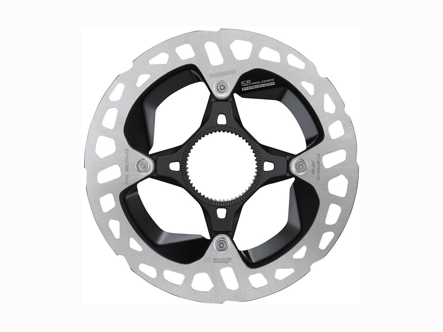 Shimano MT900 XTR 140mm Centerlock Silver/Black Rotor