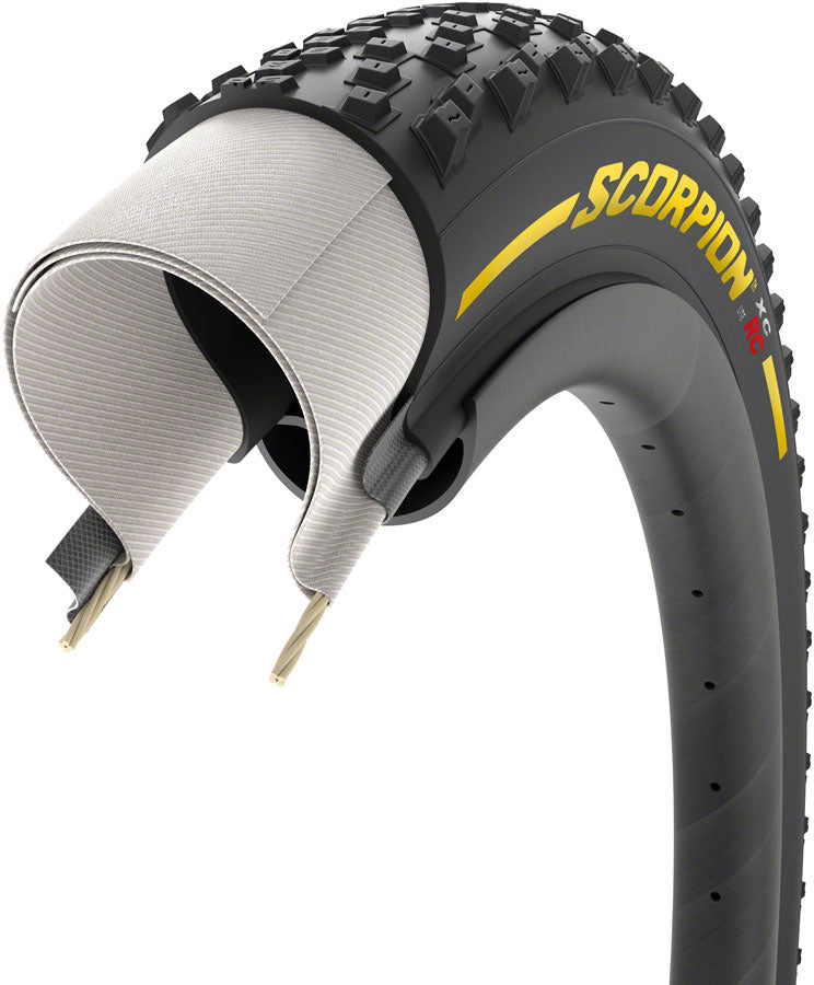 Pirelli Scorpion XC RC Tire - 29 x 2.2 Tubeless Folding YLW Label Team Edition Lite SmartGrip