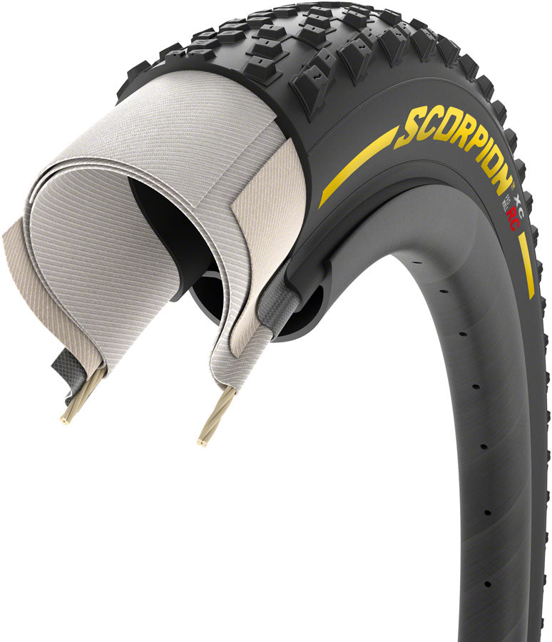 Pirelli Scorpion XC RC Tire - 29 x 2.2 Tubeless Folding YLW Label Team Edition ProWall SmartGrip
