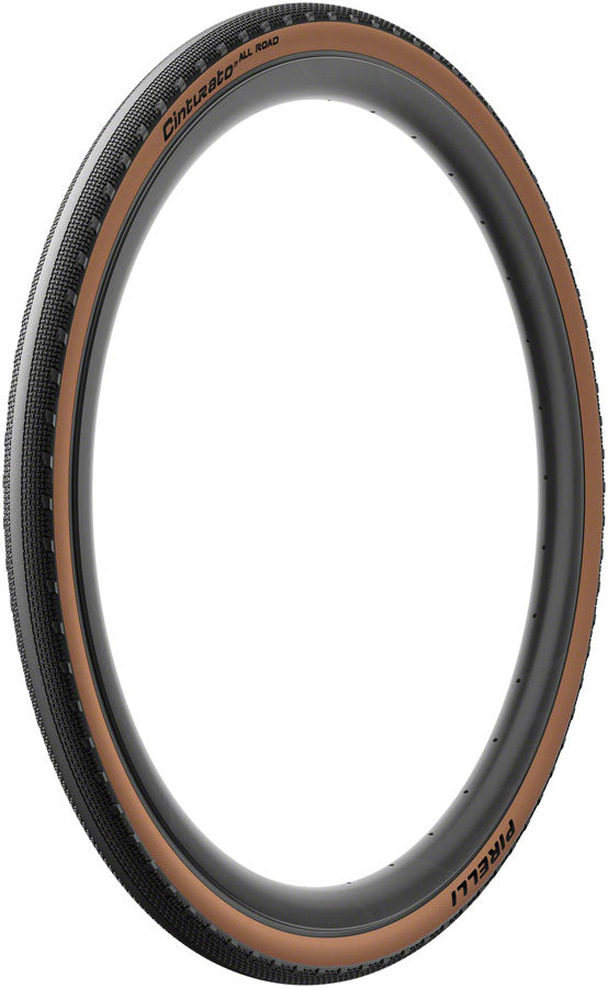 Pirelli Cinturato All Road Tire - 700 x 35 Tubeless Folding Classic Tan TechWALL+ Pro Gravel