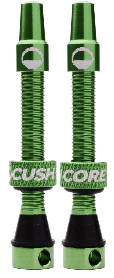 CushCore Tubeless Presta Valve Set - 55mm Green