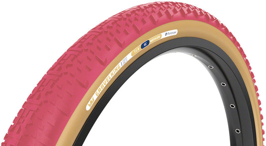 Panaracer GravelKing X1 Tire - 700 x 45 Tubeless Folding Cranberry/Brown