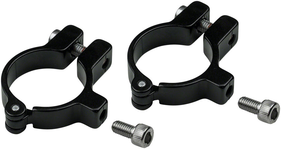 Velo Orange Hinged Water Bottle Cage Clamps - 31.8mm Black