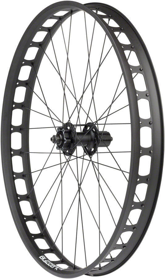 Quality Wheels Blizzerk Rear Wheel - 26" QR x 135mm Pugsley 6-Bolt HG 11 MTN BLK 32H