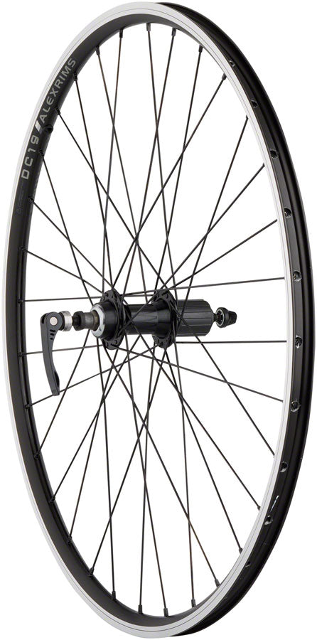 Quality Wheels Value Double Wall Series Rear Wheel - 26" QR x 135mm Rim Brake HG 10 BLK Clincher 32H