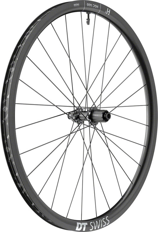 DT Swiss HGC 1400 Spline 30 Rear Wheel - 700c 12 x 142mm Center-Lock HG11 Road/XDR Ratchet EXP OS 30 BLK