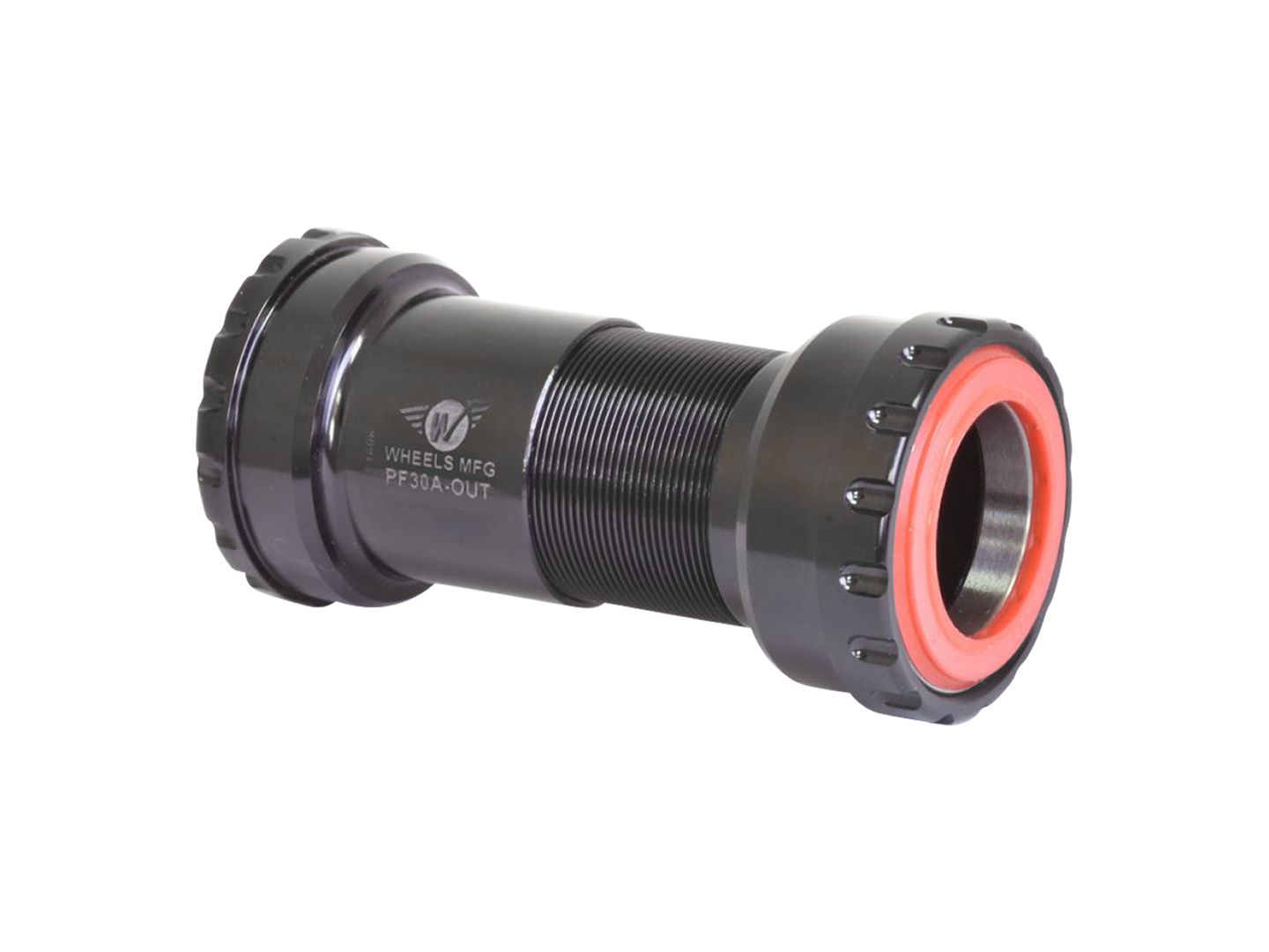 Wheels Manufacturing PF30A Thread-Together Bottom Bracket - DUB Spindle ABEC-3 Bearing BLK