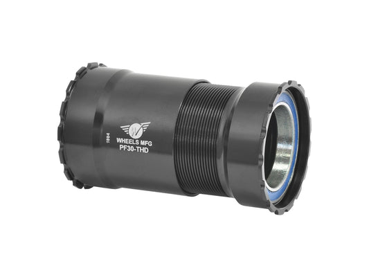 Wheels Manufacturing PressFit 30 Bottom Bracket ABEC-3 Bearings Threaded BLK
