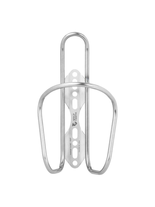 Wolf Tooth Morse Bottle Cage - Stainless Steel Silver