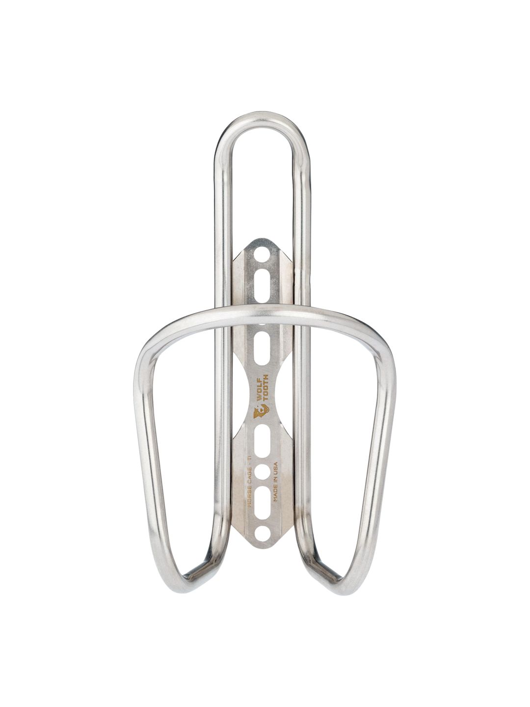 Wolf Tooth Morse Bottle Cage - Titanium Silver
