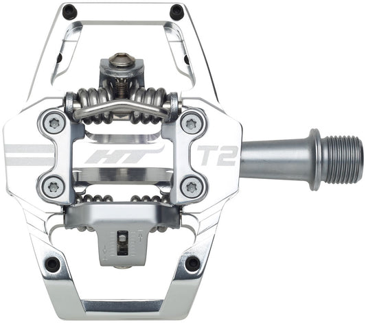 HT Components T2 Pedals - Dual Sided Clipless Platform Aluminum 9/16