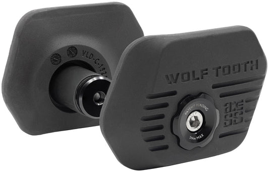 Wolf Tooth Locked-In Bar Ends Black Pair