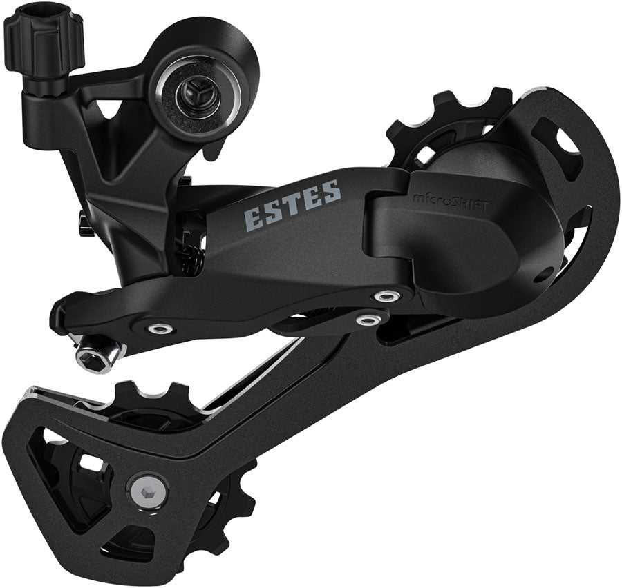 microSHIFT Estes 2x Rear Derailleur - 7/8/9-Speed Long Cage 28-32t Max Cog 11-14t Min Cog 43t Capacity BLK