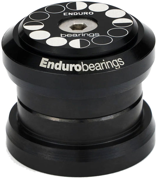 Enduro HDK-0007 External Bearing Kit - EC34/28.6 Upper | EC34/30 Lower Angular Contact Bearings Straight BLK Oxide