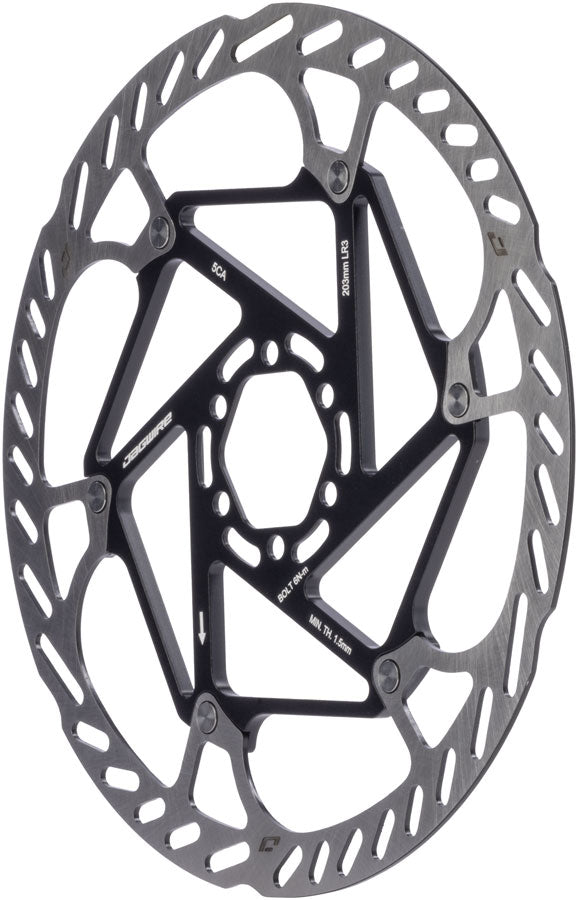 Jagwire Pro LR3 Disc Brake Rotor - 203mm 6-Bolt 1.8mm Thickness