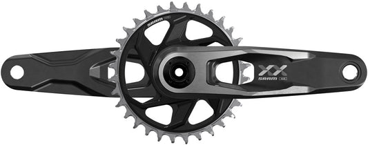 SRAM XX Downhill T-Type Crankset - 155mm 7-Speed 34t 6mm Offset Chainring Direct Mount 56.5mm Chainline DUB DH Spindle BLK